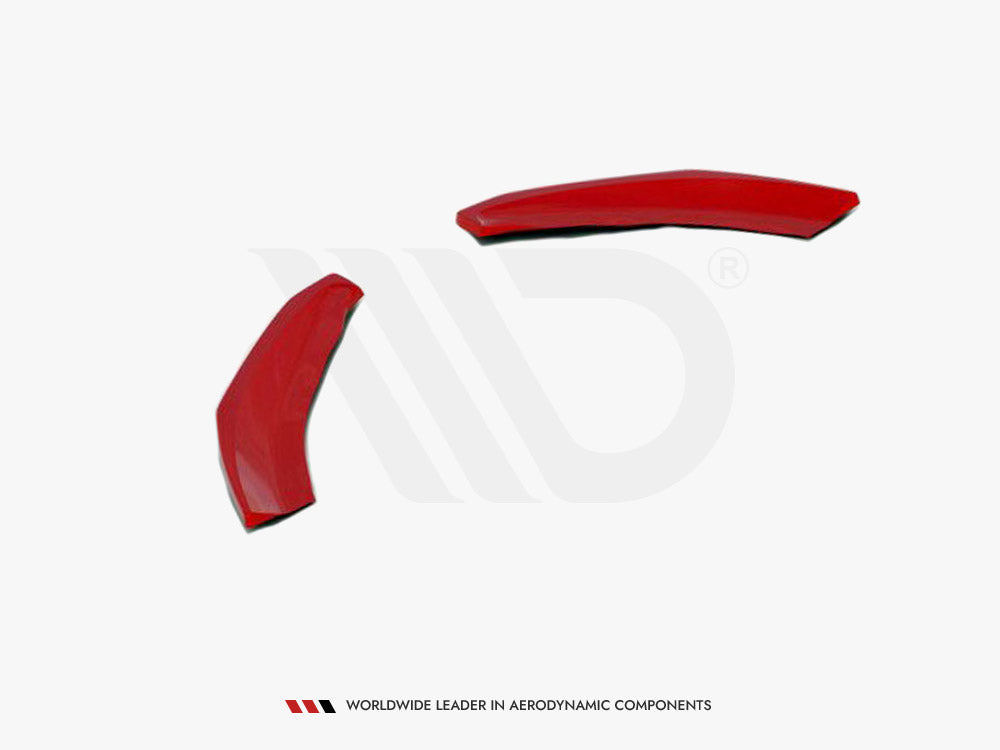 Maxton Design VW-PO-6-GTI-FD5RED Front Splitter V.5 VW Polo MK6 GTI (2017-2021) | ML Performance EU Car Parts