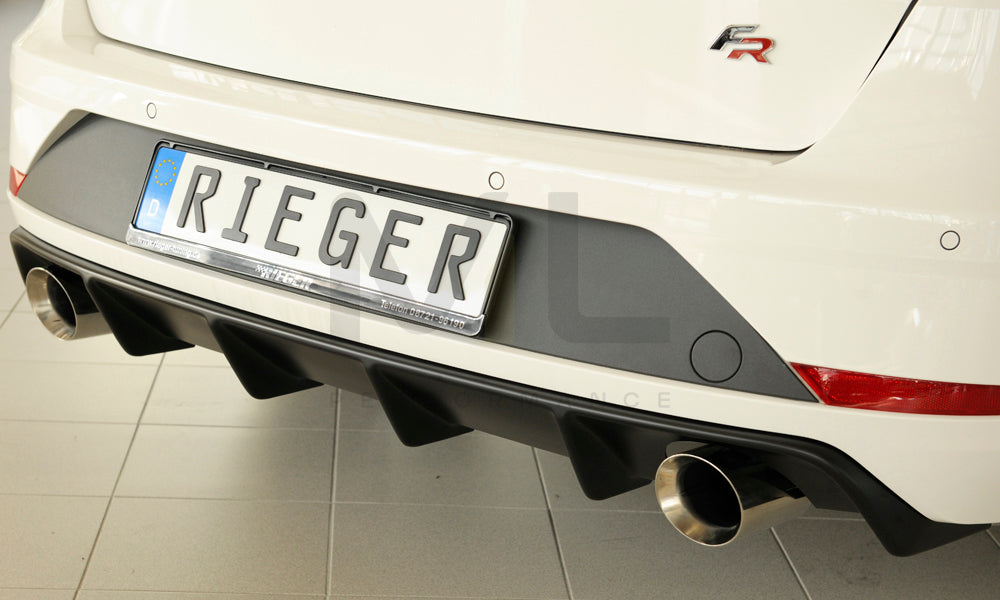 Rieger 00027036 SEAT 5F Leon FR Rear Diffuser 6 | ML Performance EU Car Parts