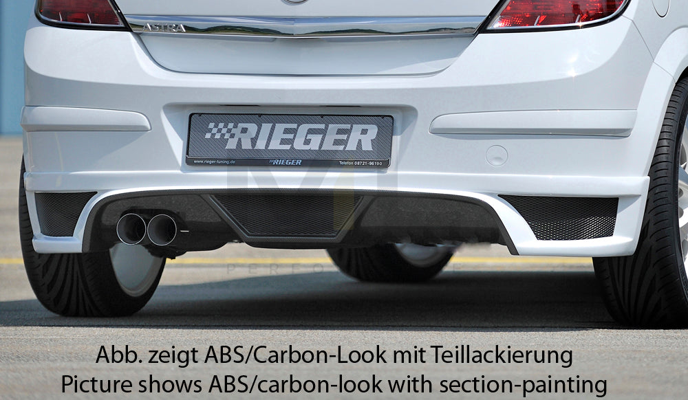 Rieger 00051269 Opel Astra H Rear Diffuser 3 | ML Performance EU Car Parts