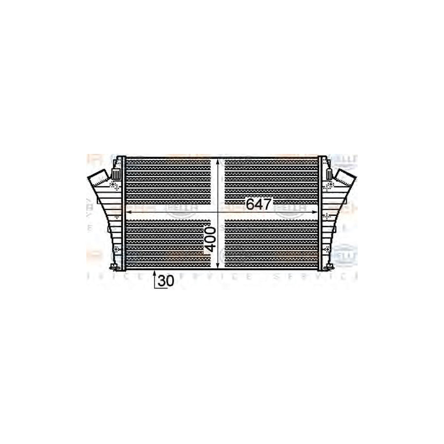 Hella 8ML 376 899-171 Intercooler