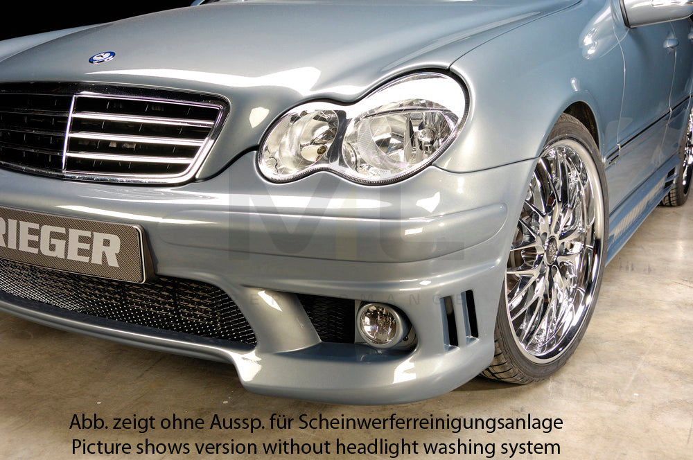 Rieger 00025203 Mercedes-Benz W203 C-Class Front Bumper 6 | ML Performance EU Car Parts