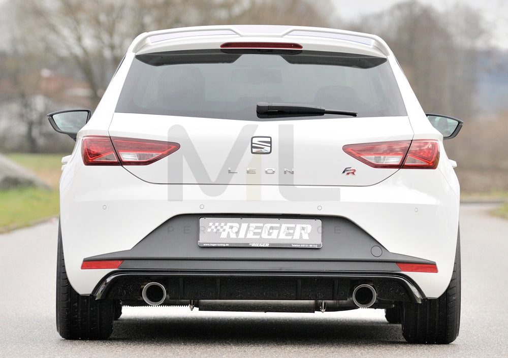 Rieger 00088089 SEAT 5F Leon FR Rear Diffuser 2 | ML Performance EU Car Parts