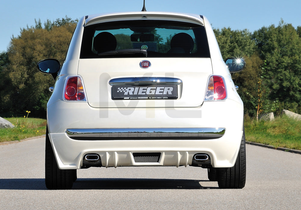 Rieger 00056069 Fiat 500 (312) Rear Diffuser 2 | ML Performance EU Car Parts