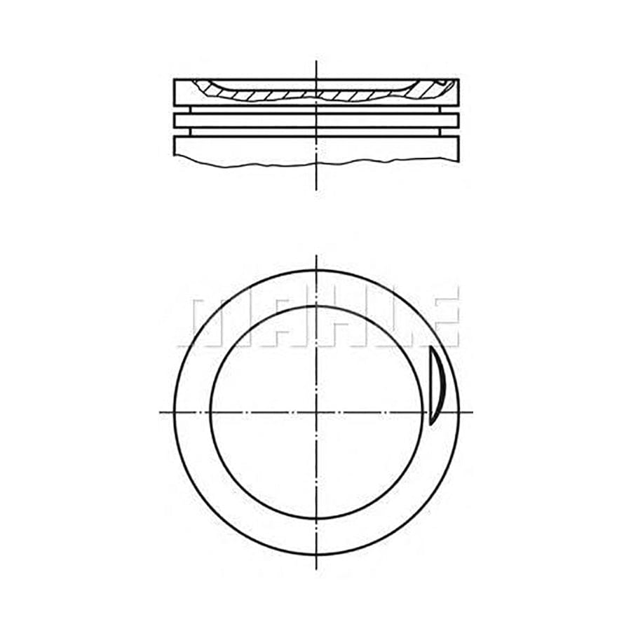 MAHLE ORIGINAL 627 21 00 Piston for MAZDA 323 77 mm, with piston rings | ML Performance Car Parts