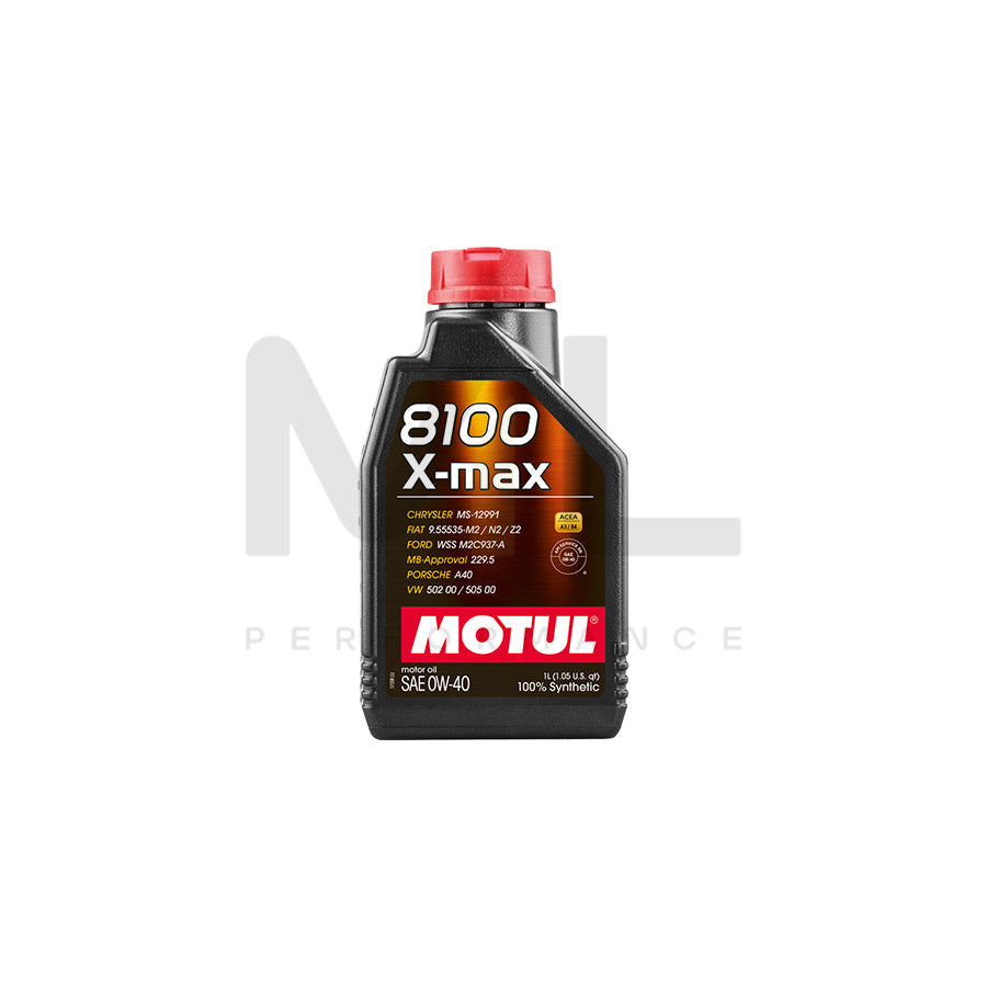 Motul 8100 X-Max 0w-40 Fully Synthetic Car Engine Oil 1l | Engine Oil | ML Car Parts UK | ML Performance