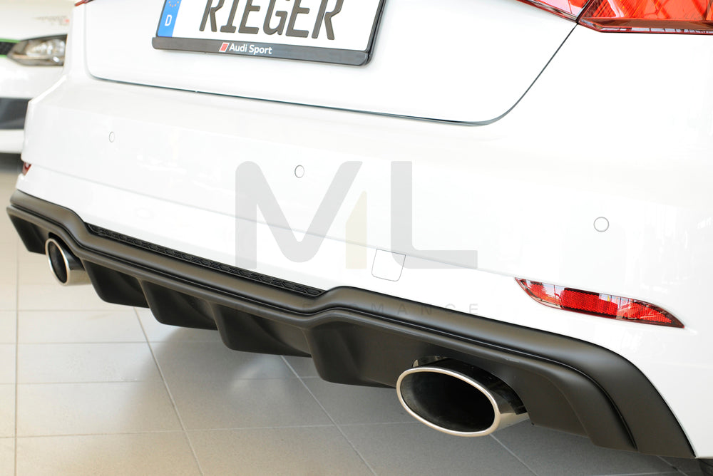 Rieger 00056823 Audi 8V Rear Diffuser (A3 & S3) 10 | ML Performance EU Car Parts