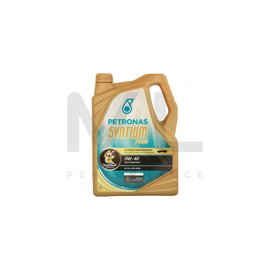 PETRONAS Syntium 7000 0W-40 Fully Synthetic Car Engine Oil 5l | Engine Oil | ML Car Parts UK | ML Performance