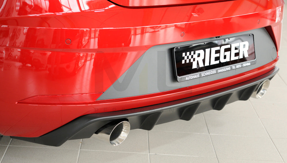 Rieger 00027034 SEAT 5F Leon FR Rear Diffuser 2 | ML Performance EU Car Parts