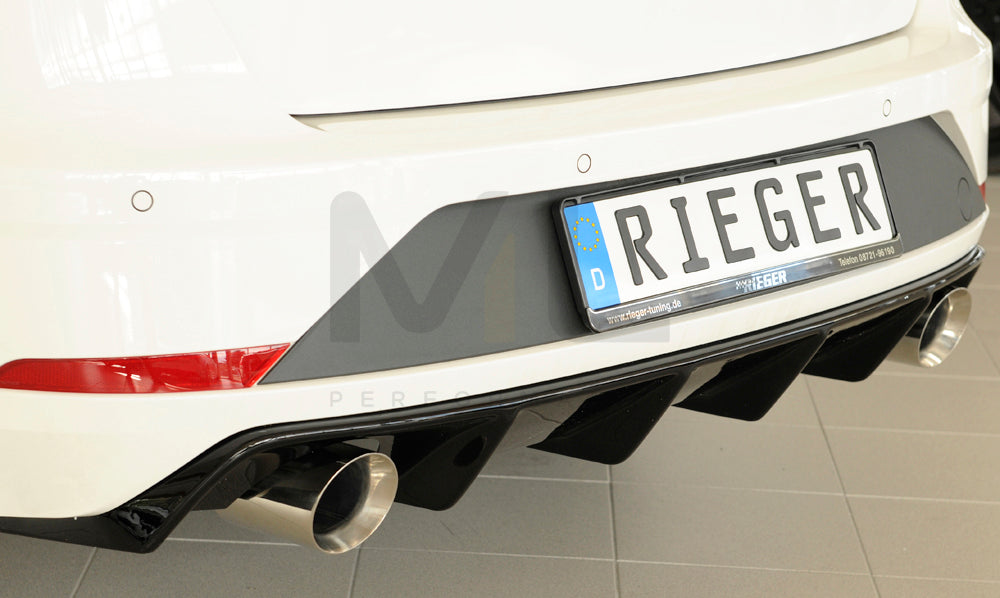 Rieger 00088135 SEAT 5F Leon FR Rear Diffuser 2 | ML Performance EU Car Parts