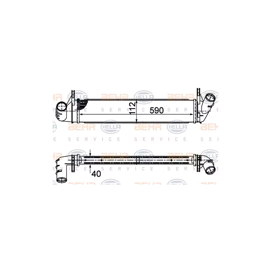 Hella 8ML 376 988-134 Intercooler