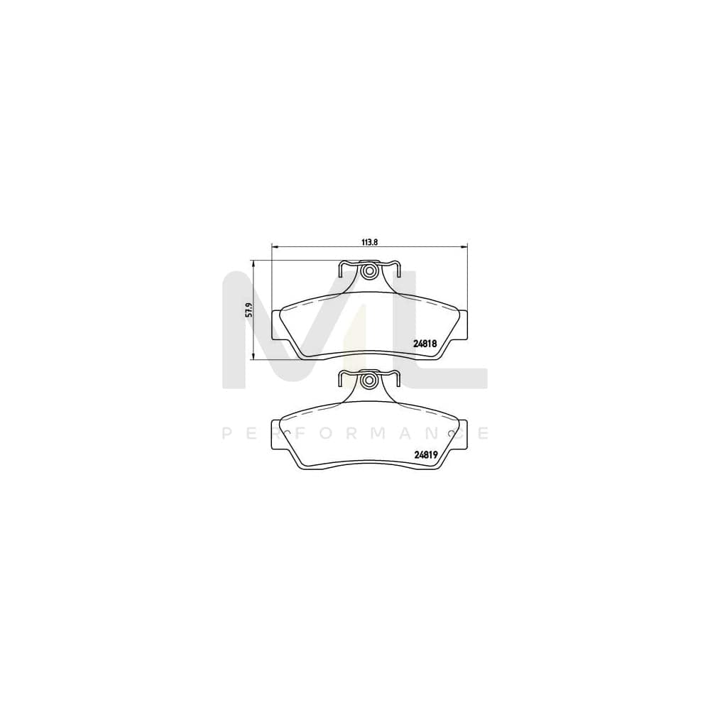 Brembo P 59 056 Brake Pad Set For Vauxhall Monaro Excl. Wear Warning Contact | ML Performance Car Parts