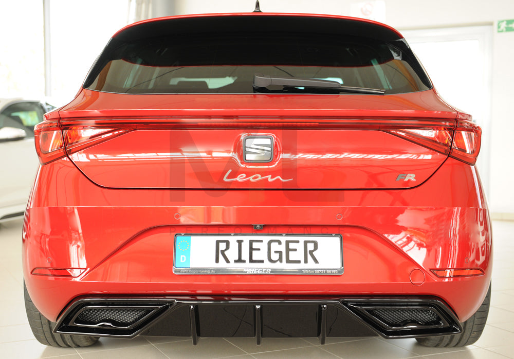 Rieger 00088210 SEAT Leon KL Rear Diffuser 6 | ML Performance EU Car Parts