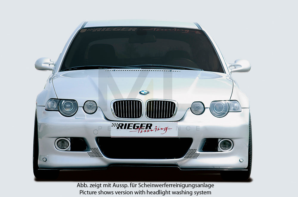 Rieger 00050302 BMW 3 Series E46 Front Bumper 3 | ML Performance EU Car Parts