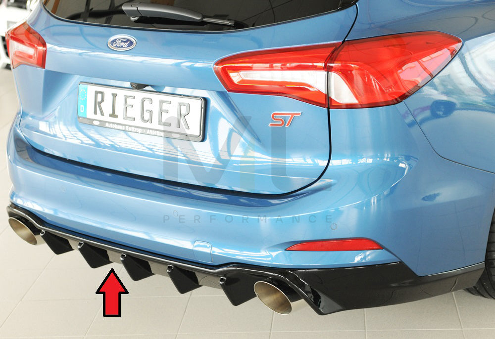 Rieger 00088242 Ford DEH Focus 4 Rear Diffuser (Inc. Focus 4 ST) 1 | ML Performance EU Car Parts