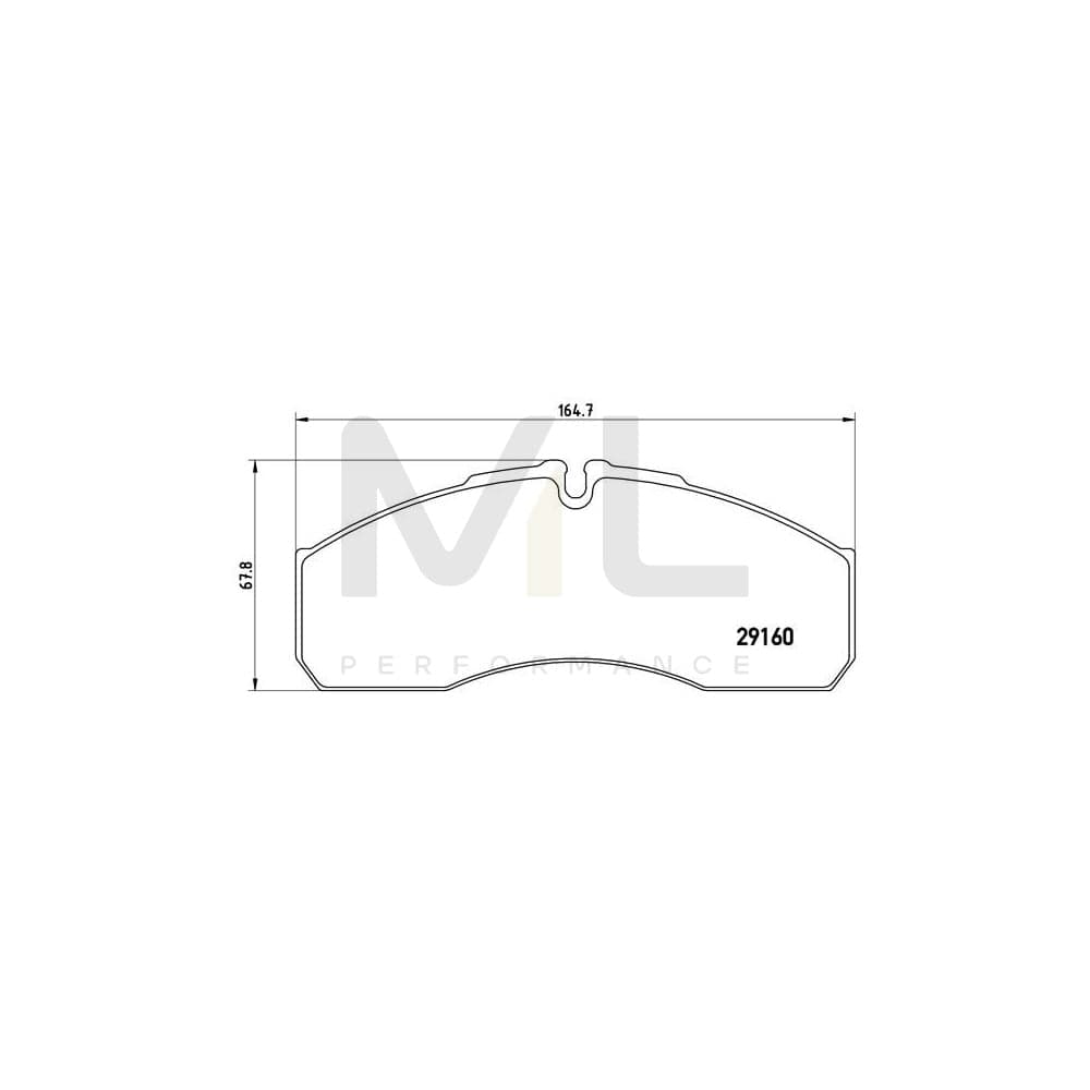 Brembo P A6 022 Brake Pad Set Prepared For Wear Indicator | ML Performance Car Parts