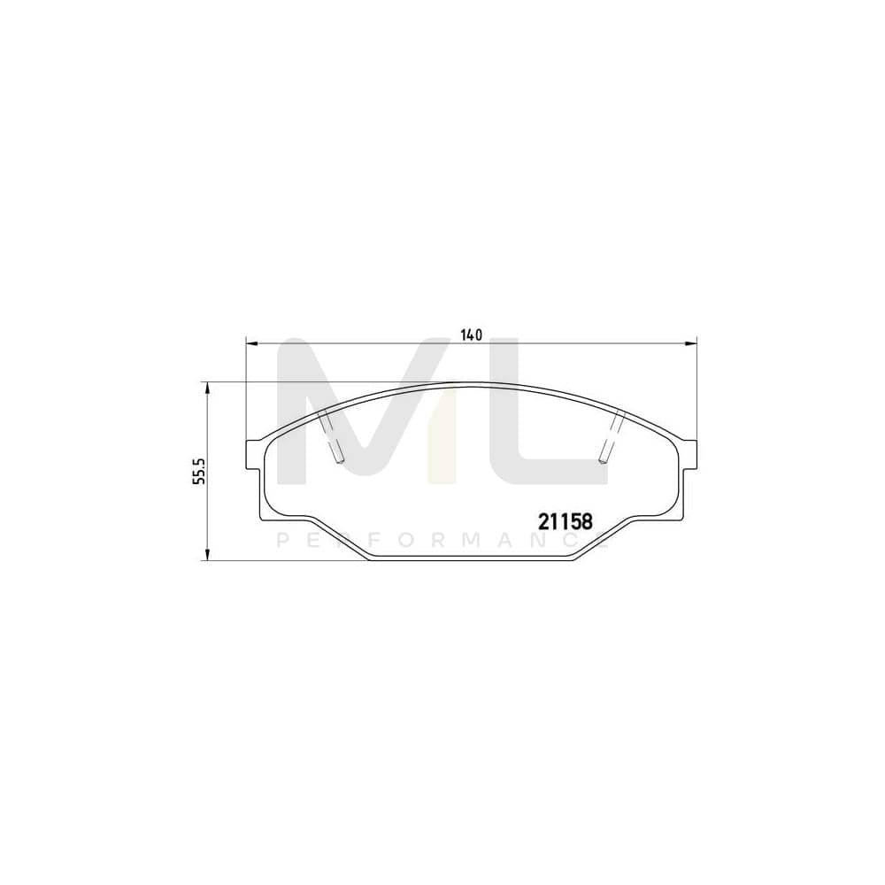 Brembo P 83 013 Brake Pad Set Excl. Wear Warning Contact | ML Performance Car Parts