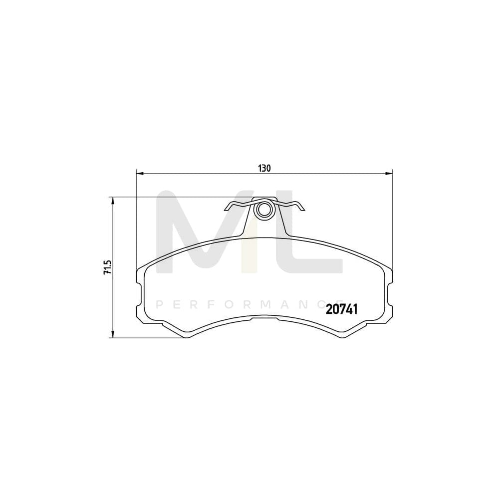 Brembo P A6 024 Brake Pad Set Excl. Wear Warning Contact, With Brake Caliper Screws | ML Performance Car Parts