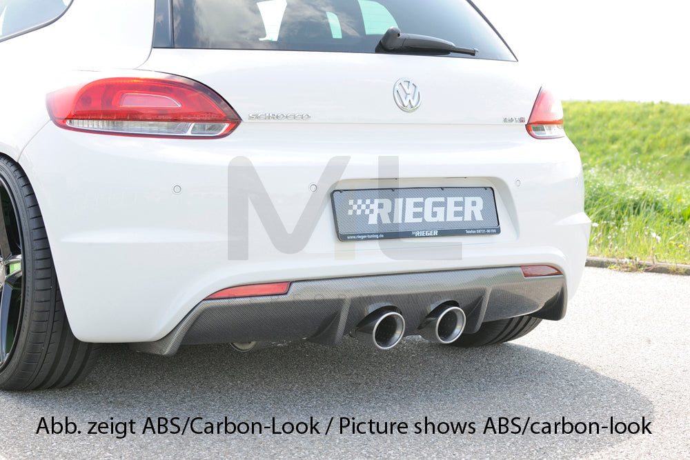 Rieger 00014113 VW 13 Mk3 Scirocco Rear Diffuser 1 | ML Performance EU Car Parts