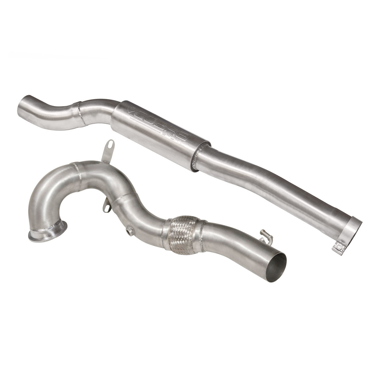 Cobra Exhaust Audi TTS (Mk3) 2.0 TFSI Front Downpipe Sports Cat / De-Cat Performance Exhaust