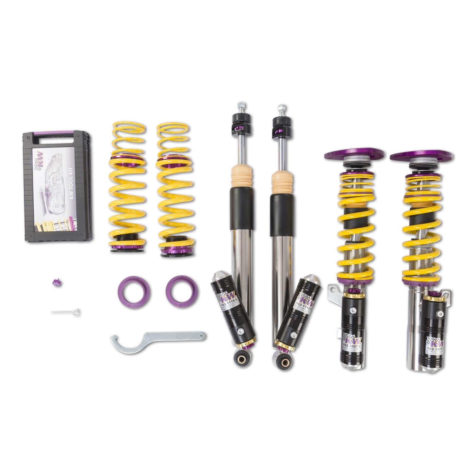 KW Audi 8V RS3 10-35mm 3-Way Clubsport Coilover Kit - ML Performance EU