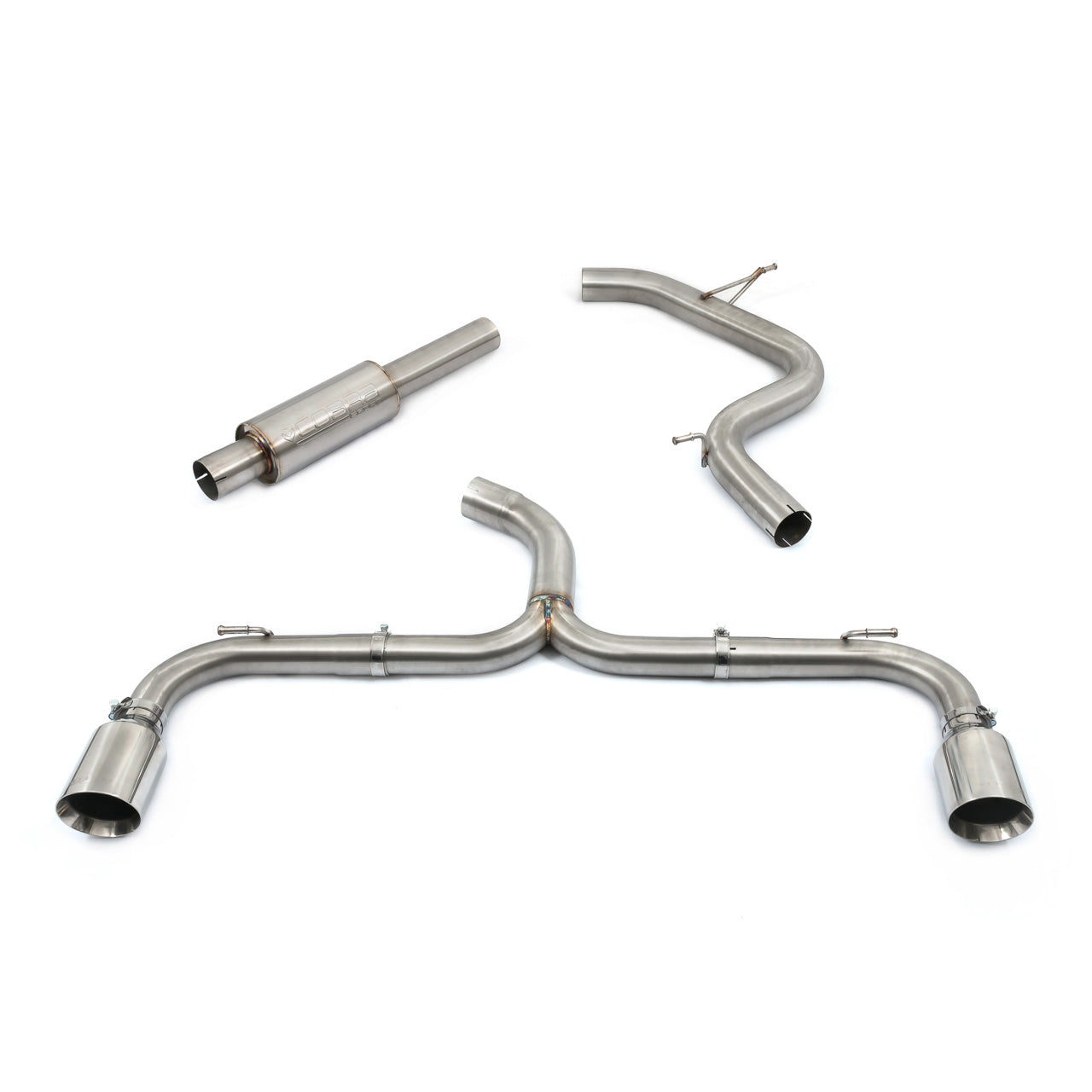 Cobra Exhaust VW Golf GTI (Mk8) 2.0 TSI (20+) Box Delete Race GPF Back Performance Exhaust | ML Performance EU Car Parts