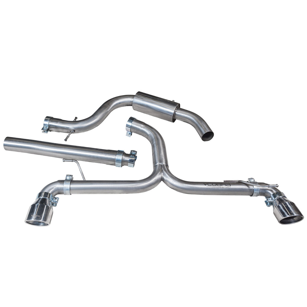 Cobra Exhaust VW Golf GTD (Mk6) 2.0 TDI (5K) (09-13) Venom Box Delete GTI Style Cat Back Performance Exhaust | ML Performance EU Car Parts