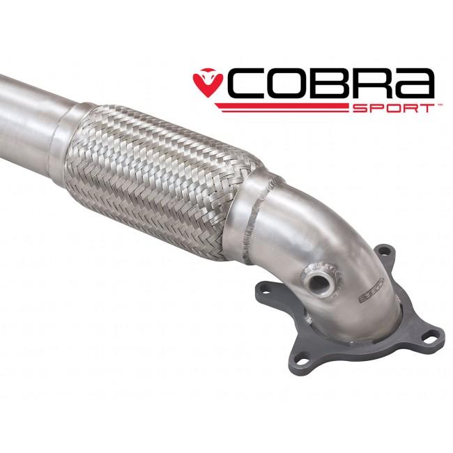 Cobra Exhaust Audi TT (Mk2) 1.8/2.0 TFSI (2WD) (2007-11) Front Downpipe Sports Cat / De-Cat Performance Exhaust