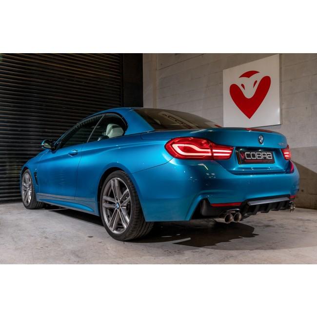 Cobra Exhaust BMW 420i (F32/F33/F36) (13-20) Quad Exit M4 Style Performance Exhaust Conversion