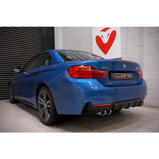 Cobra Exhaust BMW 435D (F32/F33/F36) Quad Exit M4 Style Performance Exhaust Conversion