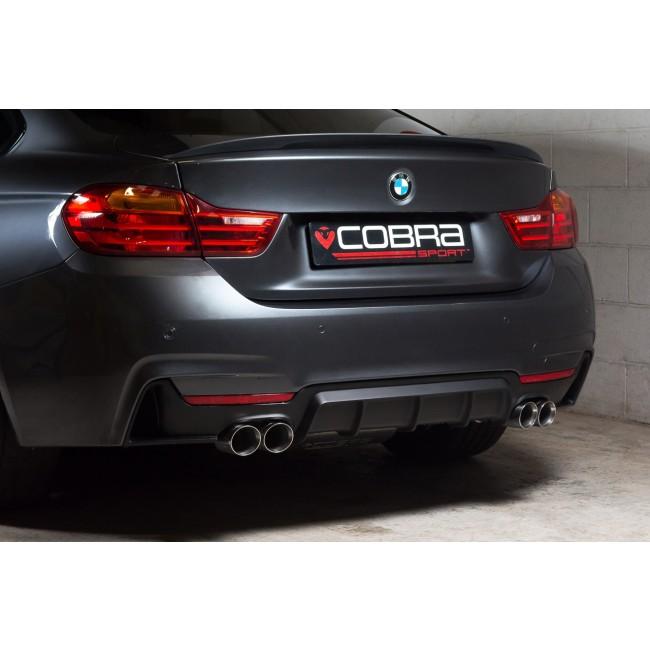 Cobra Exhaust BMW 435D (F32/F33/F36) Quad Exit M4 Style Performance Exhaust Conversion